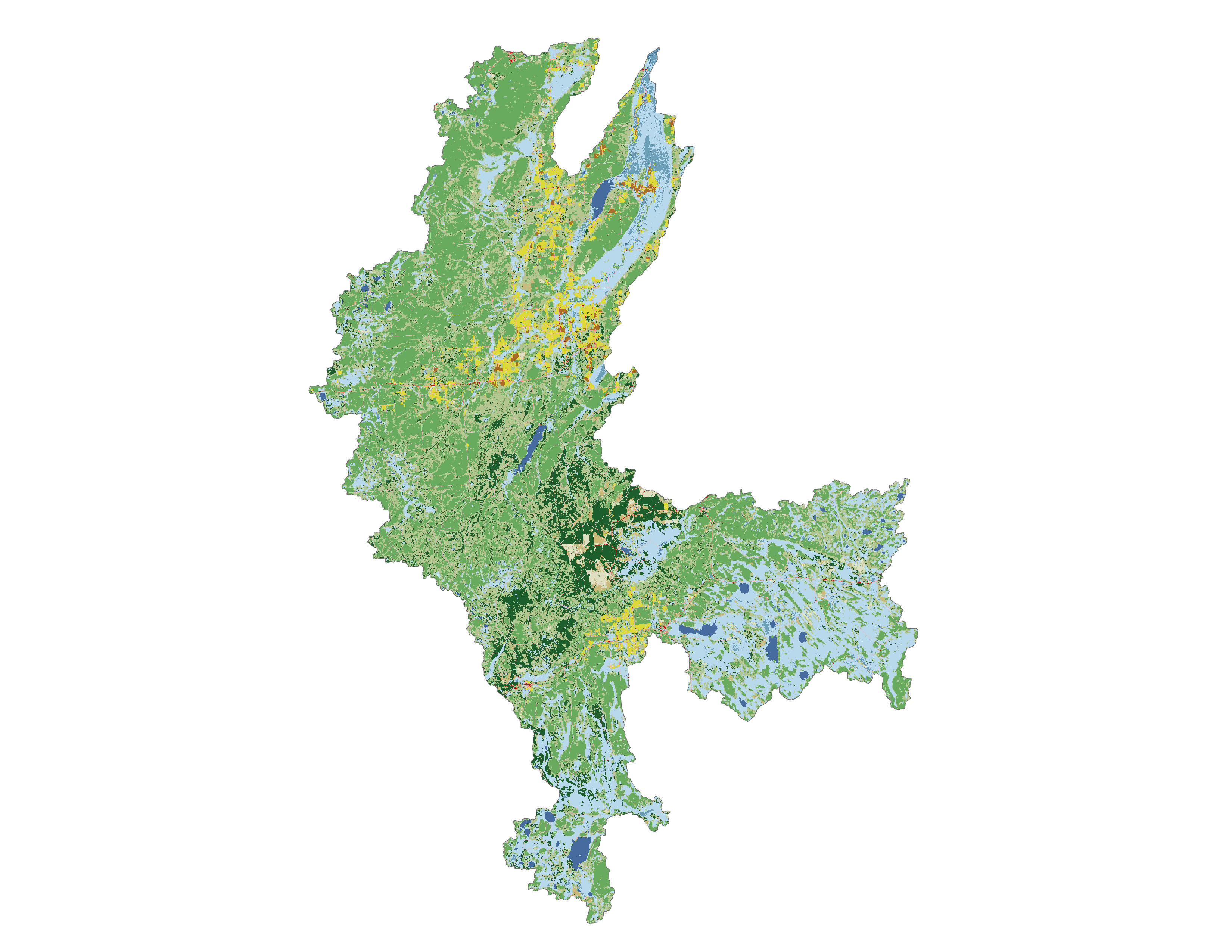 Figure 1.3: Land cover in the Sturgeon subbasin.