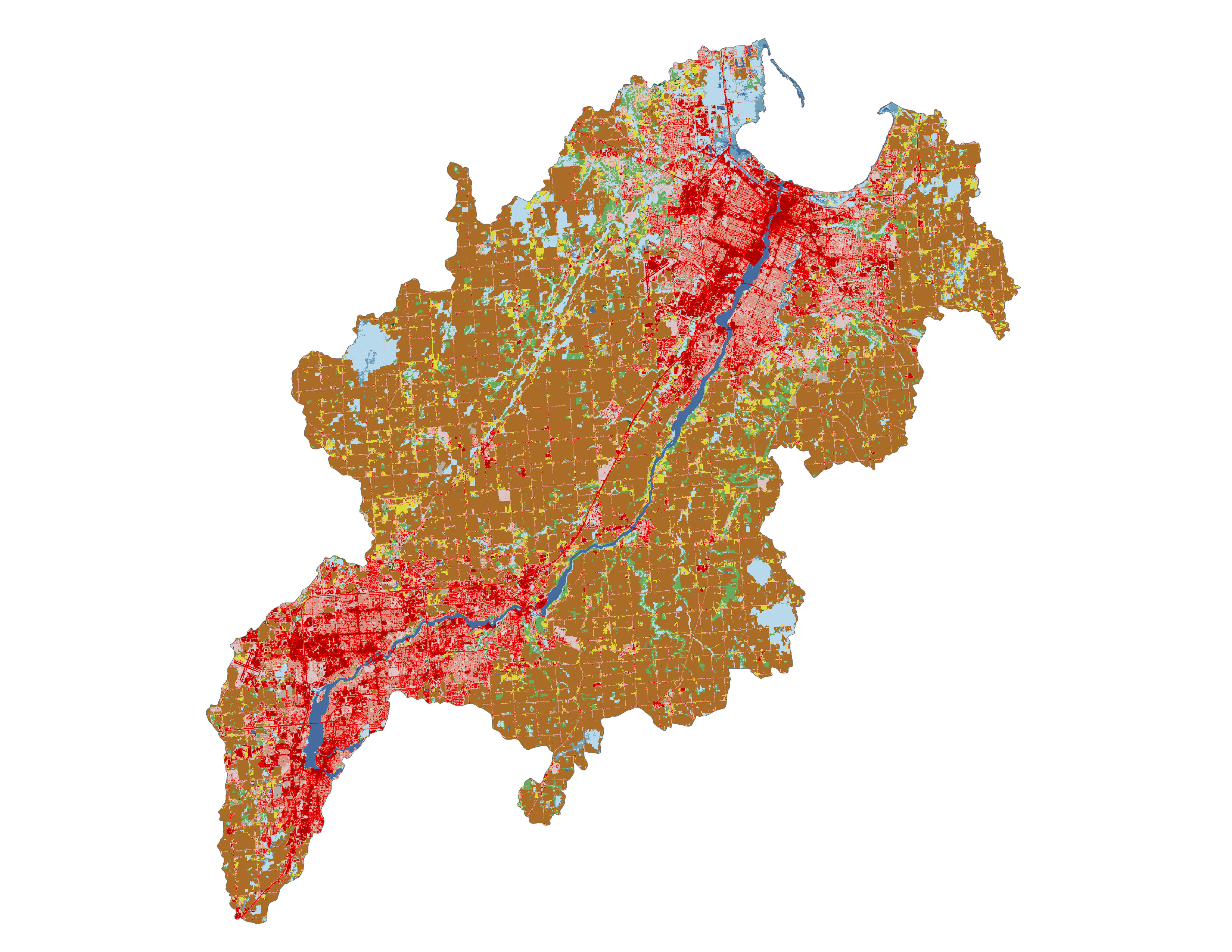 Figure 1.3: Land cover in the Lower Fox subbasin.