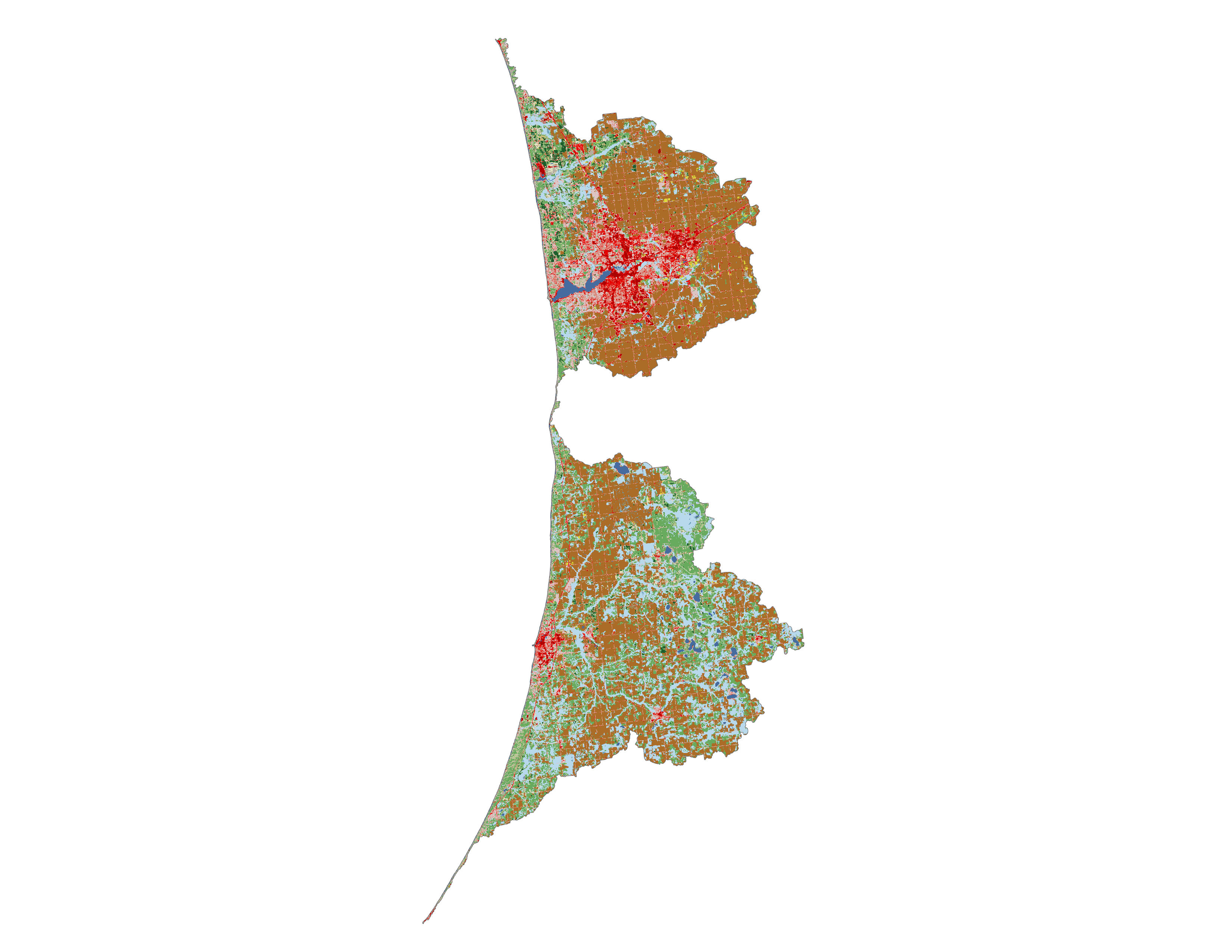 Figure 1.3: Land cover in the Black-Macatawa subbasin.