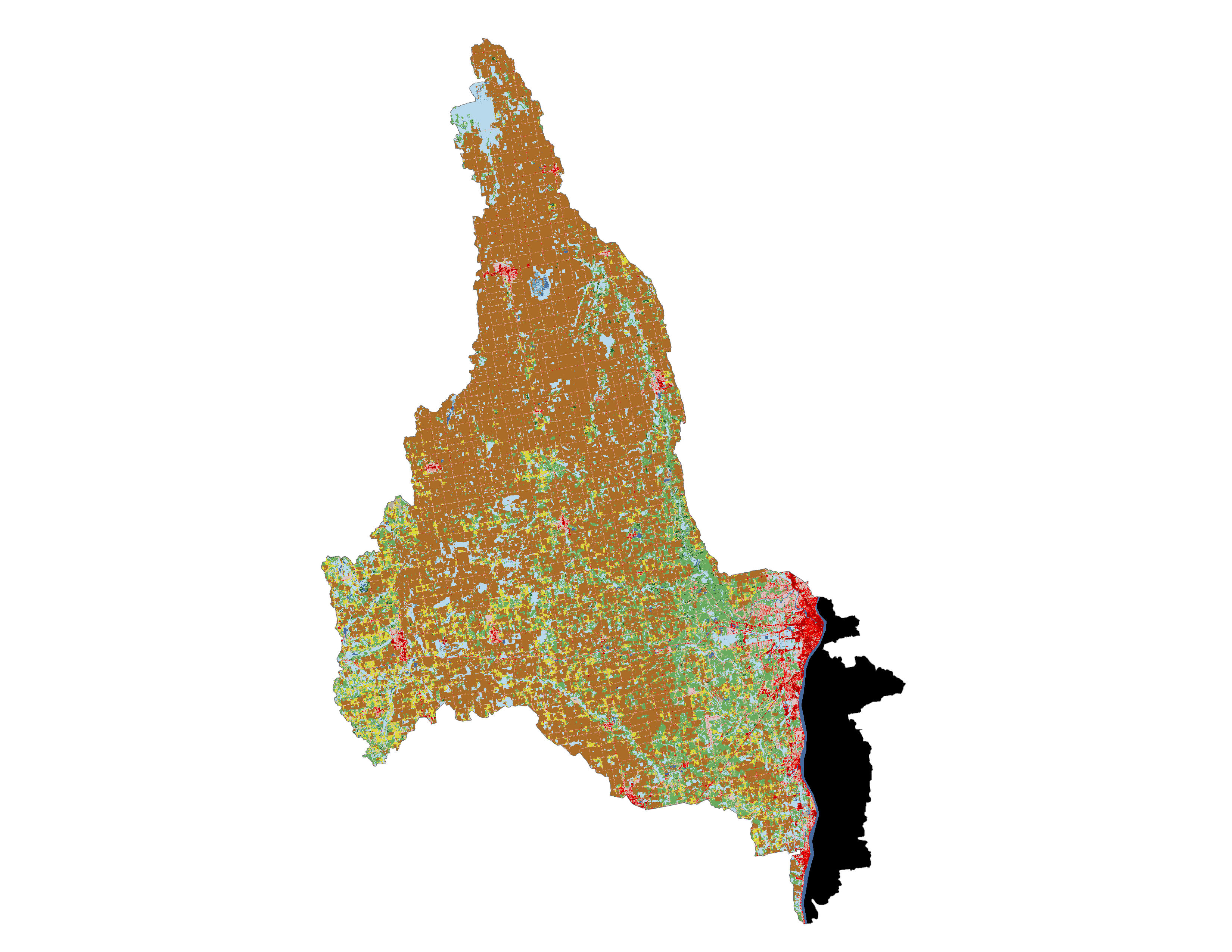 Figure 1.3: Land cover in the St. Clair subbasin.