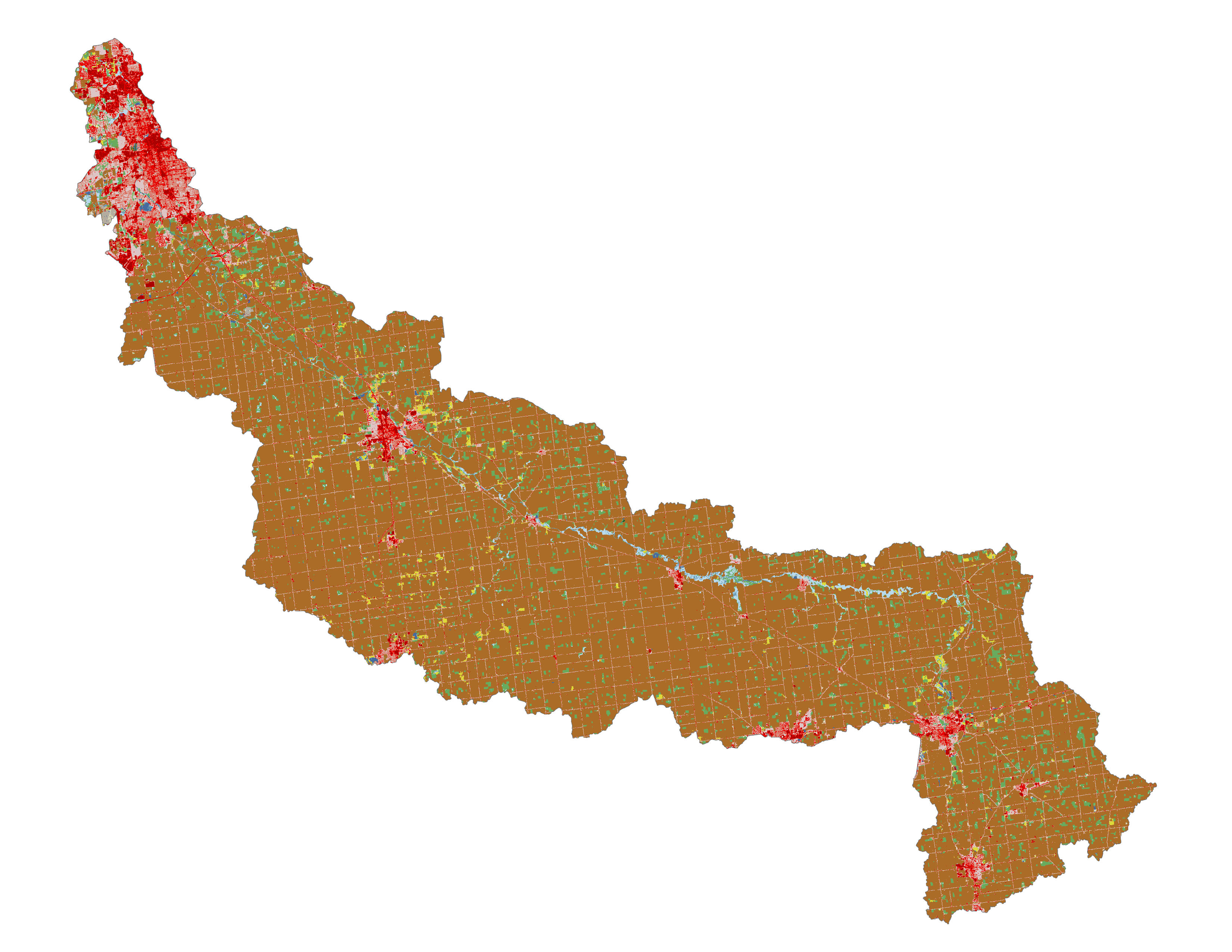 Figure 1.3: Land cover in the St. Marys subbasin.