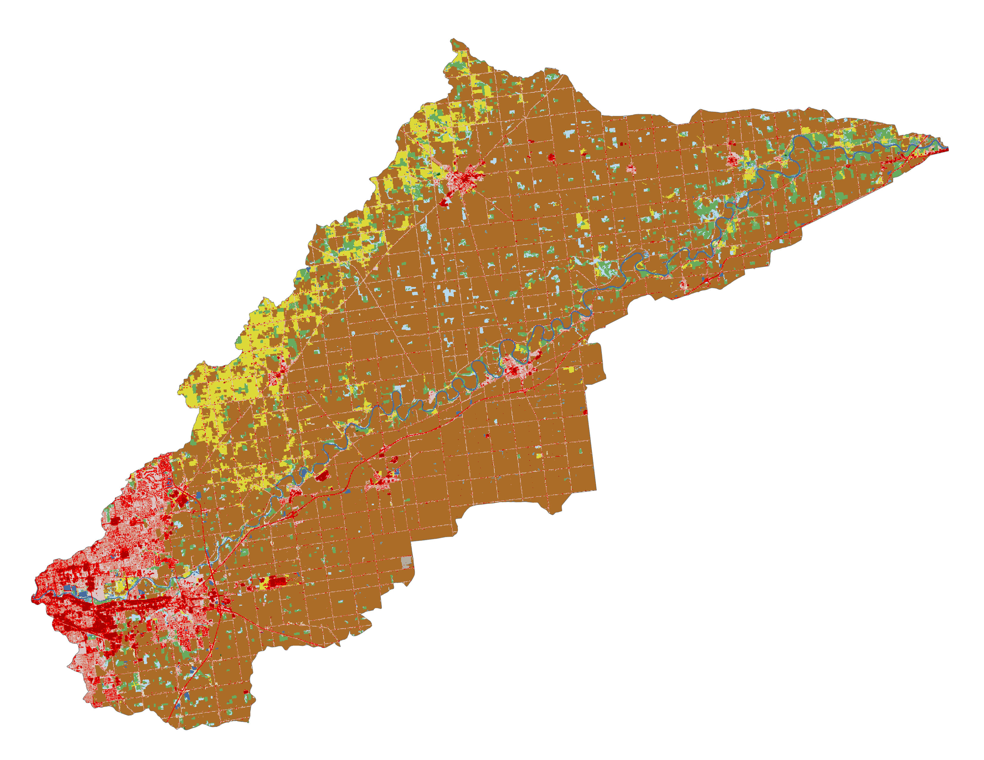 Figure 1.3: Land cover in the Upper Maumee subbasin.