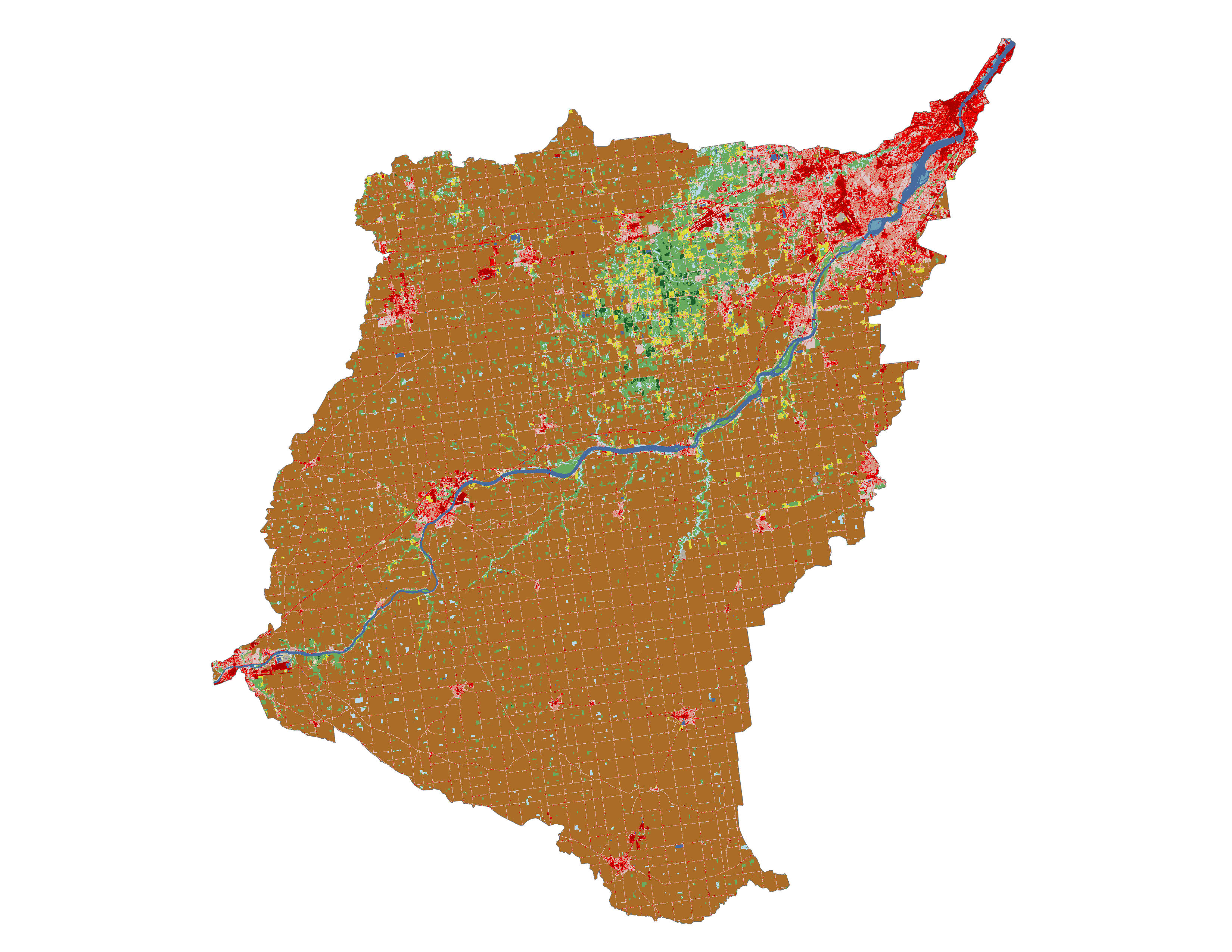 Figure 1.3: Land cover in the Lower Maumee subbasin.