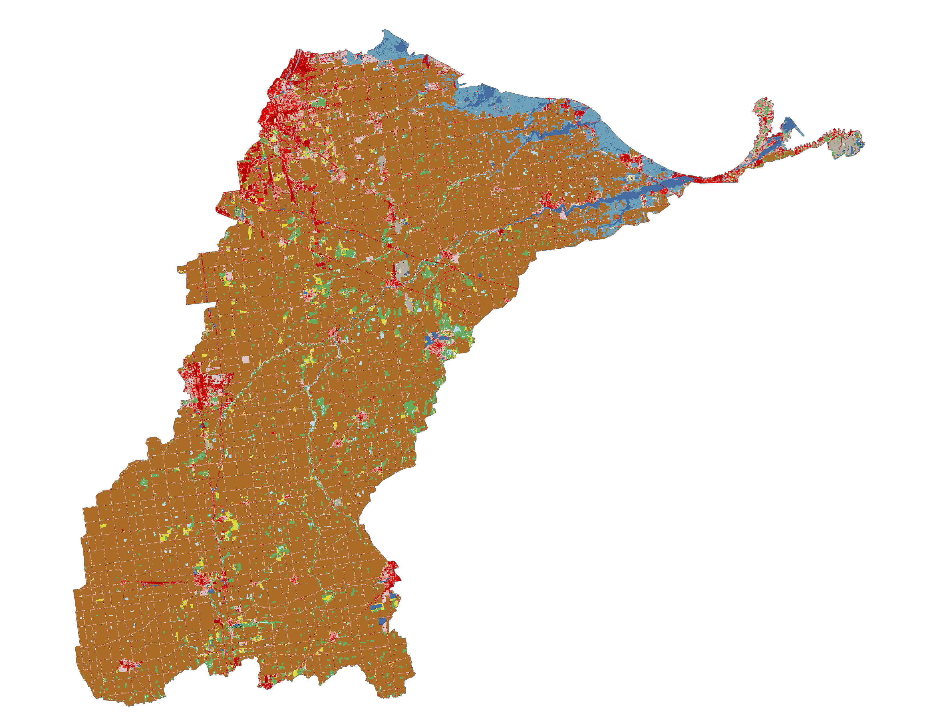 Figure 1.3: Land cover in the Cedar-Portage subbasin.