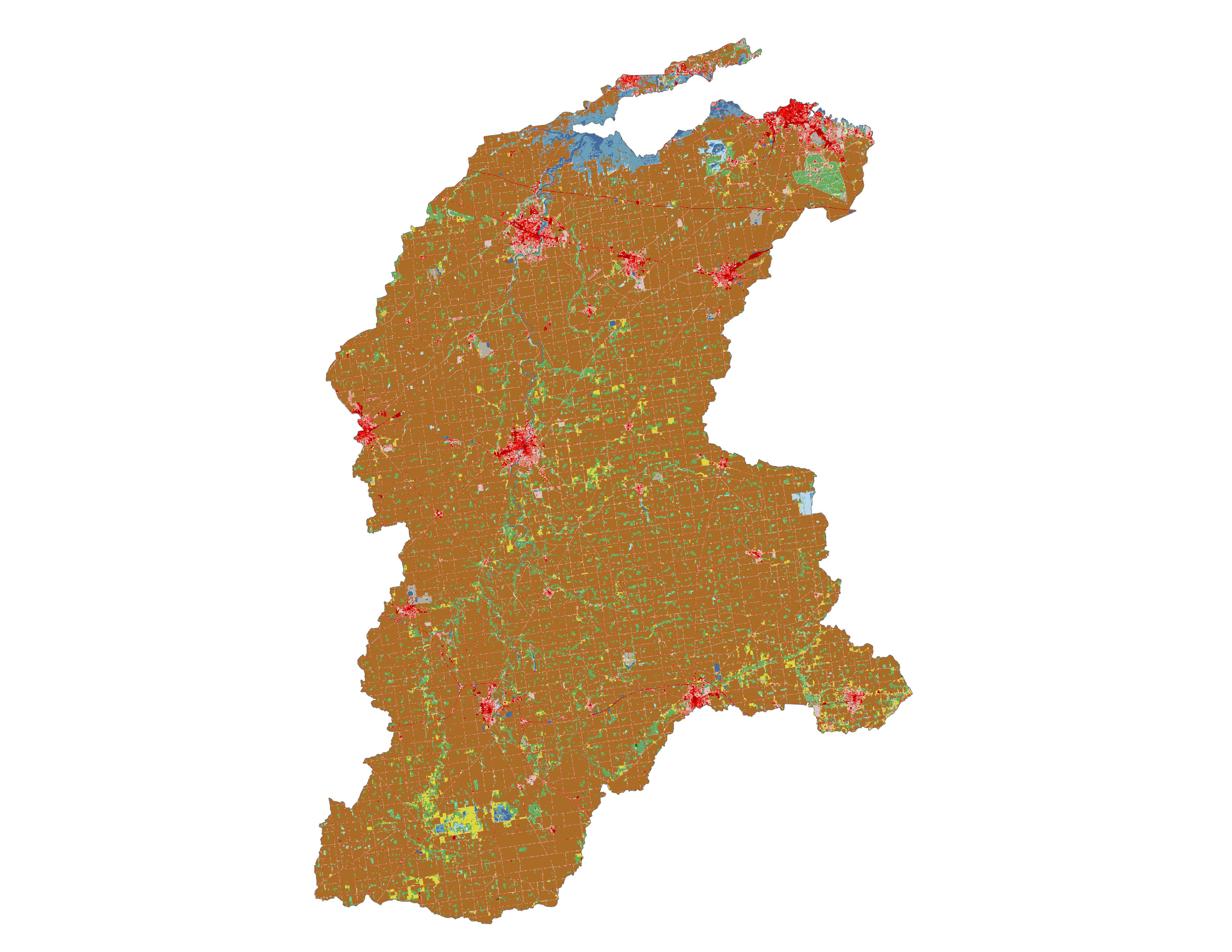 Figure 1.3: Land cover in the Sandusky subbasin.