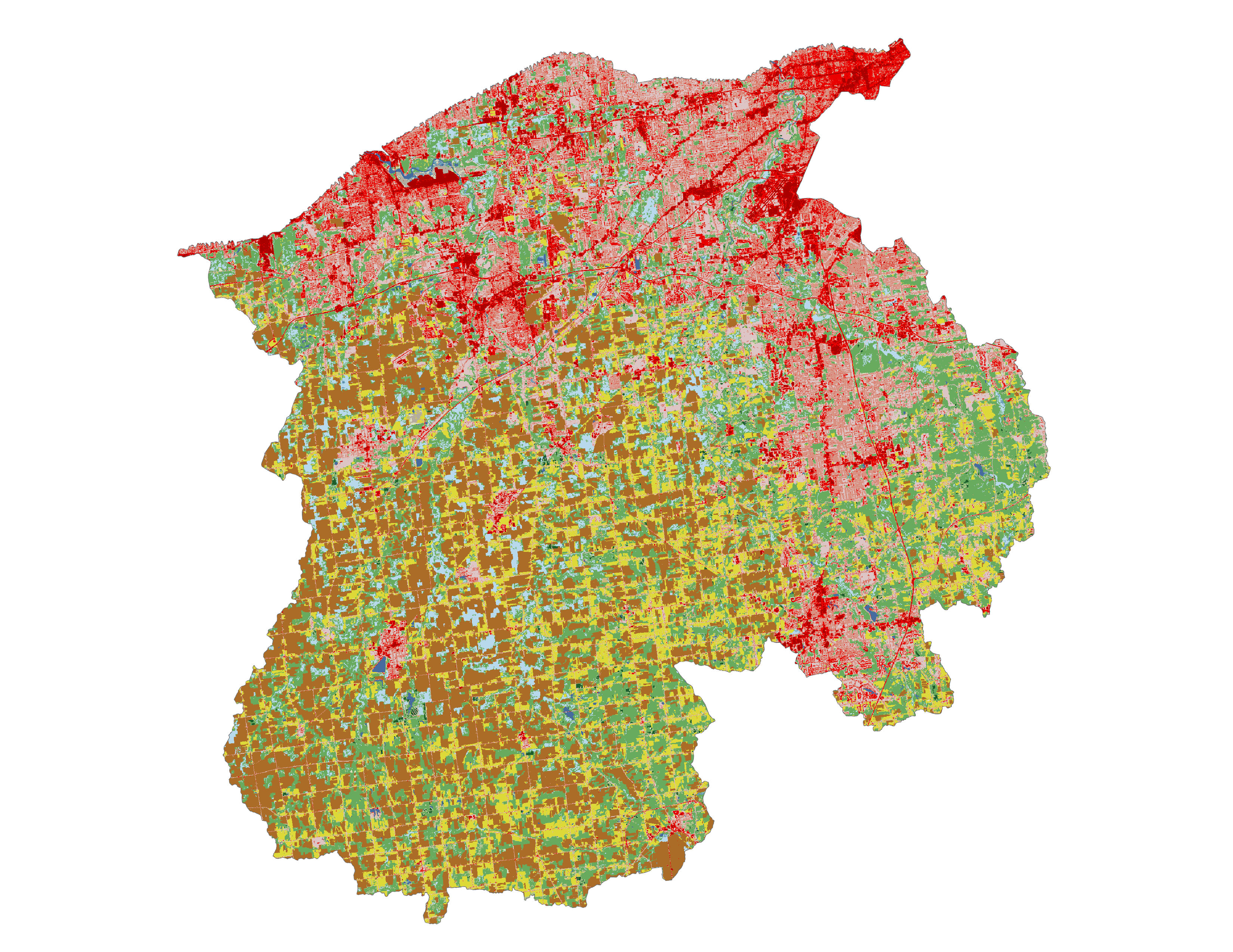 Figure 1.3: Land cover in the Black-Rocky subbasin.