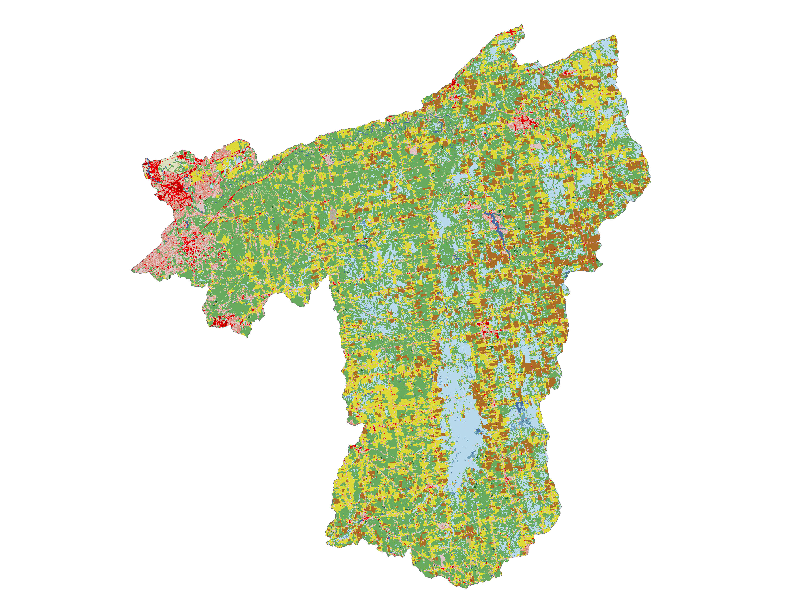 Figure 1.3: Land cover in the Grand subbasin.