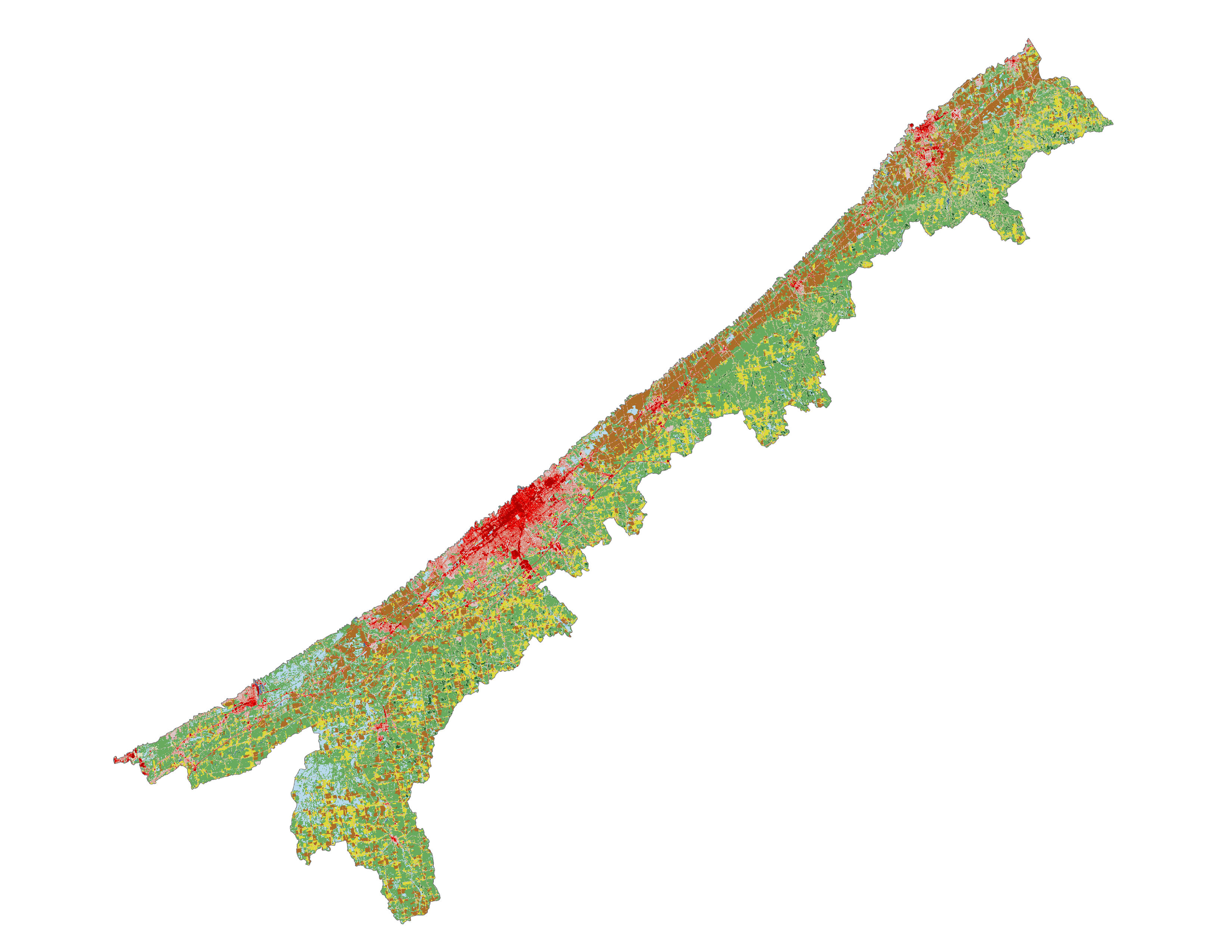 Figure 1.3: Land cover in the Chautauqua-Conneaut subbasin.