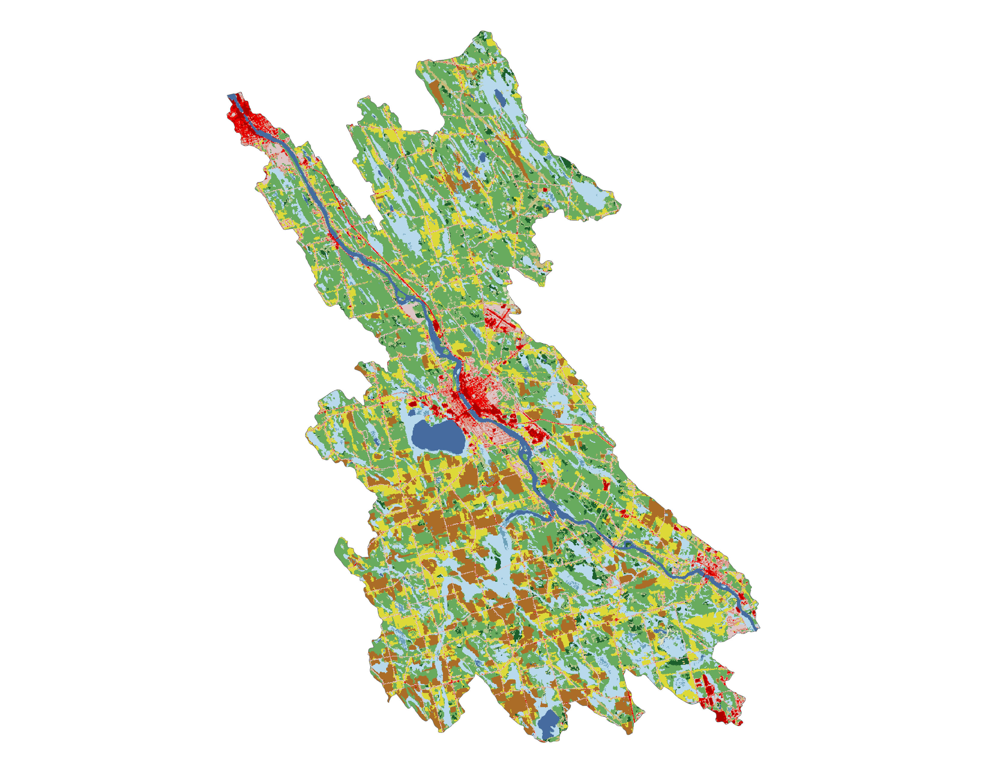 Figure 1.3: Land cover in the Oswego subbasin.